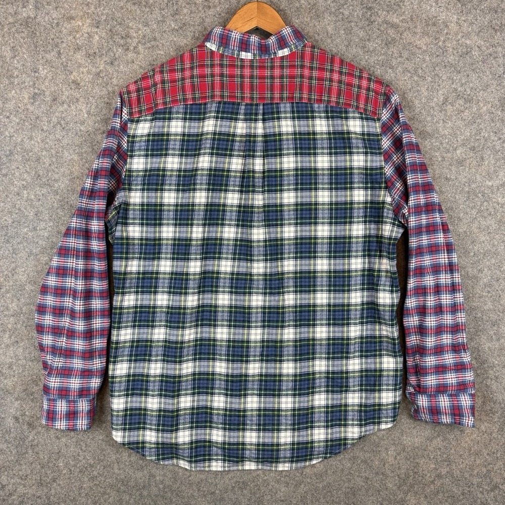 Vineyard Vines Shirt Mens Large Plaid Patchwork Fun Party Flannel Classic Fit - Picture 2 of 9